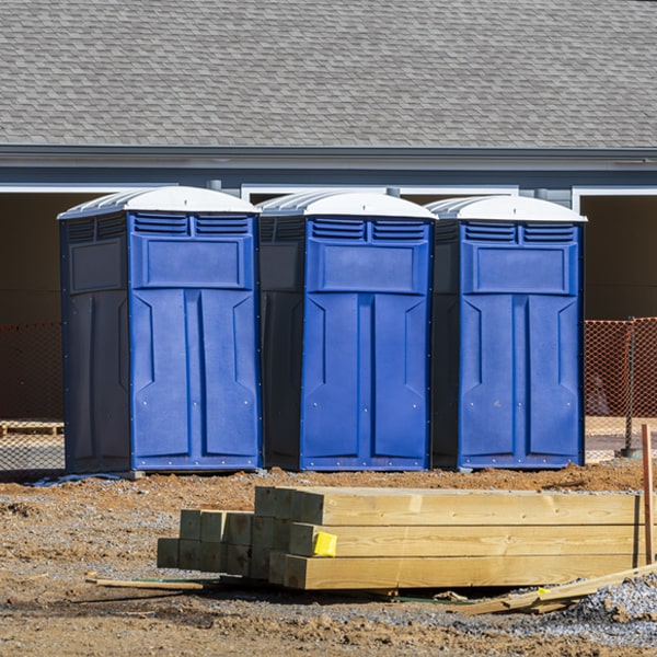 how can i report damages or issues with the porta potties during my rental period in Lusby